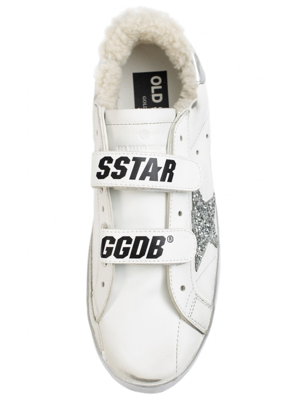 GOLDEN GOOSE OLD SCHOOL SUPERSTAR GLITTER SNEAKERS 42 10.5 - Picture 2 of 12